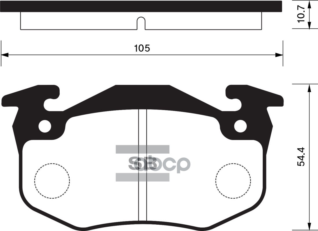 Колодки задние SANGSIN BRAKE SP1242